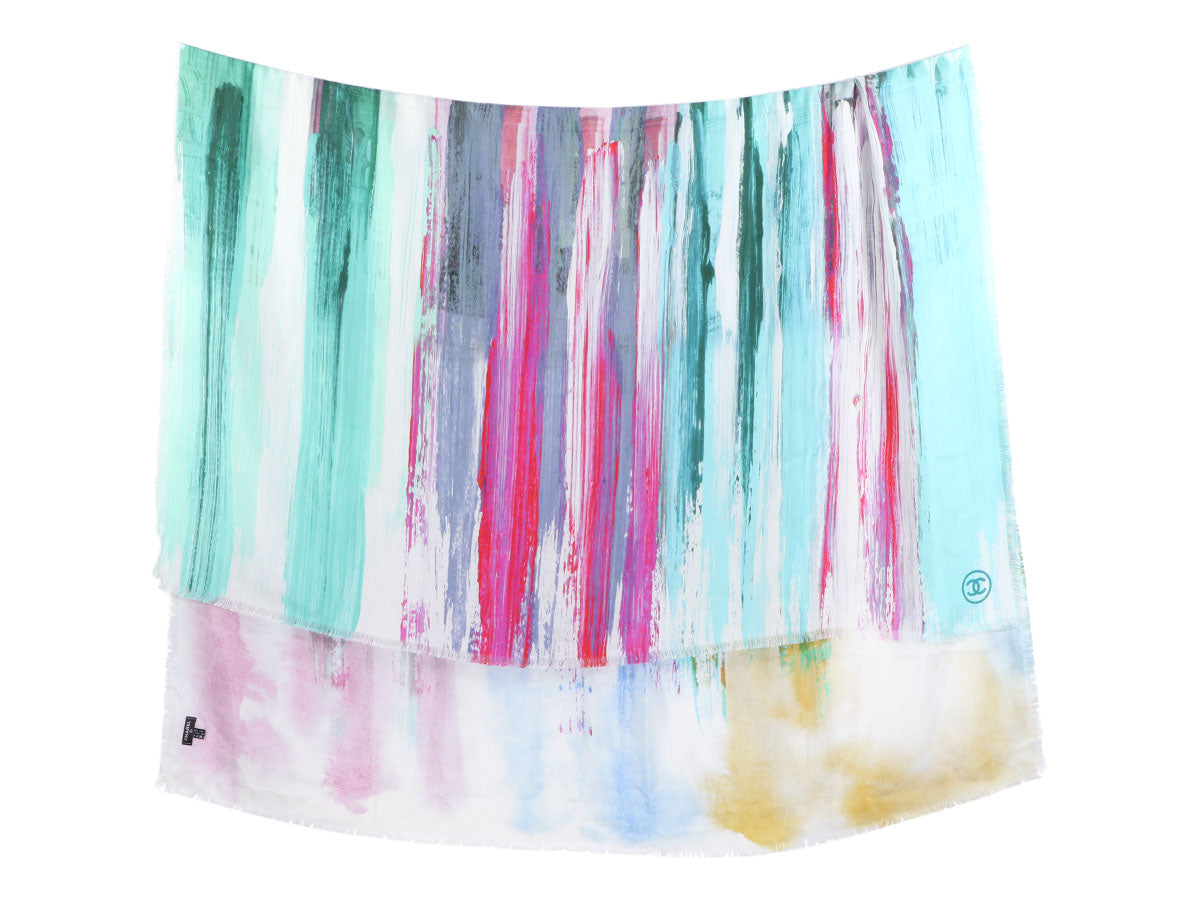 Chanel Multicolor Silk Shawl
