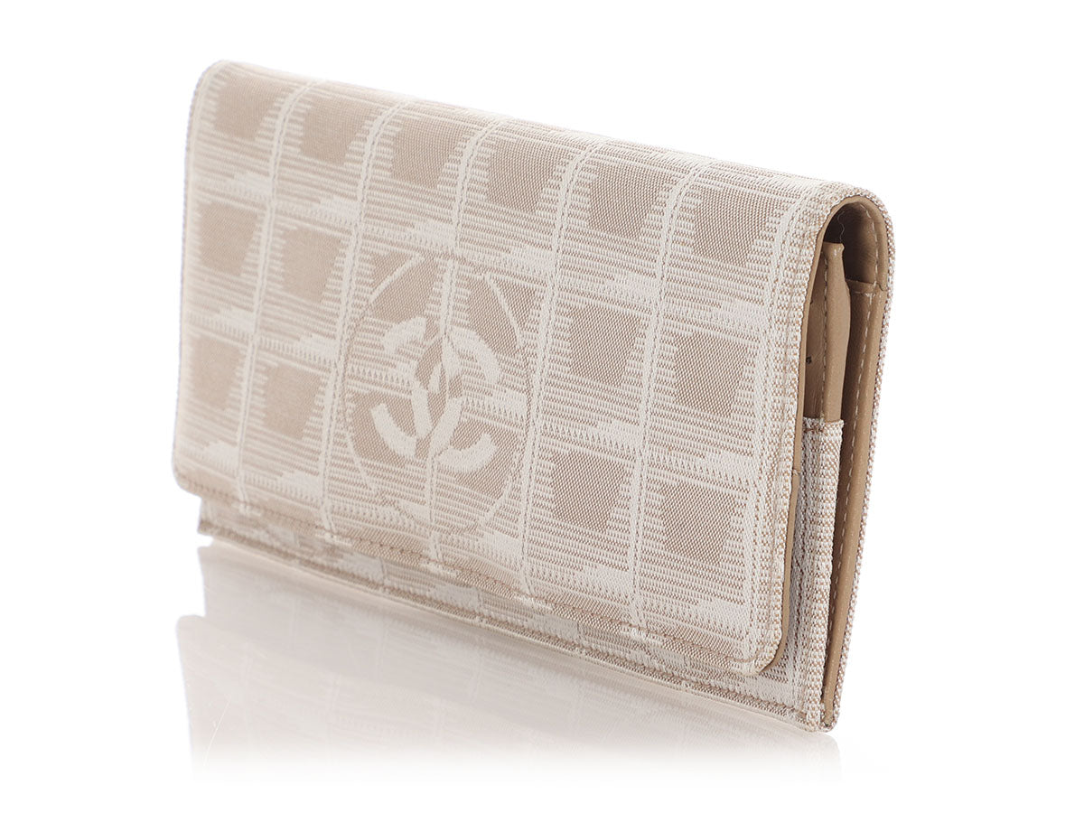 Chanel Beige Travel Ligne Long Wallet
