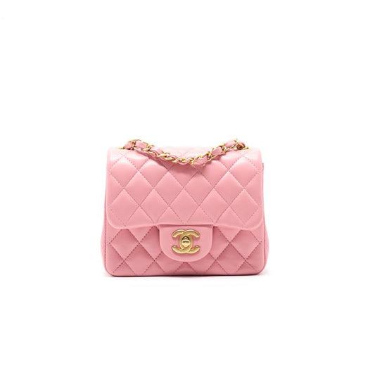 Chanel Lambskin Mini Square Flap Bag