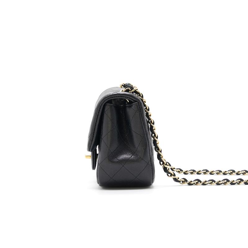 Chanel Mini Square Black Cavier