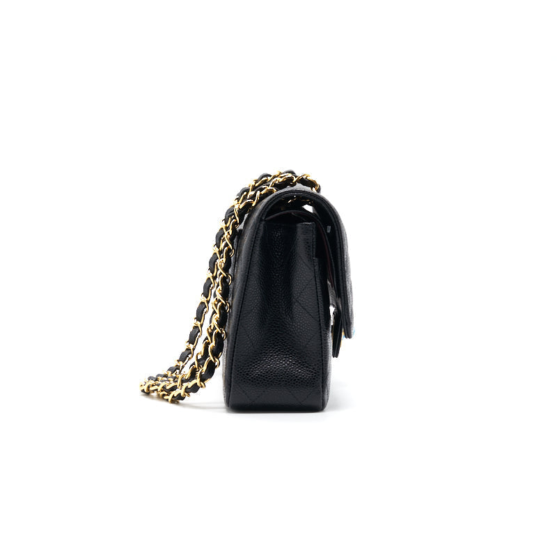 Chanel Medium 25cm Classical Double Flap Caviar Black