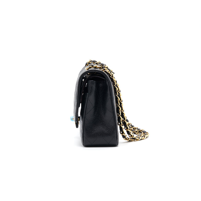 Chanel Medium 25cm Classical Double Flap Caviar Black