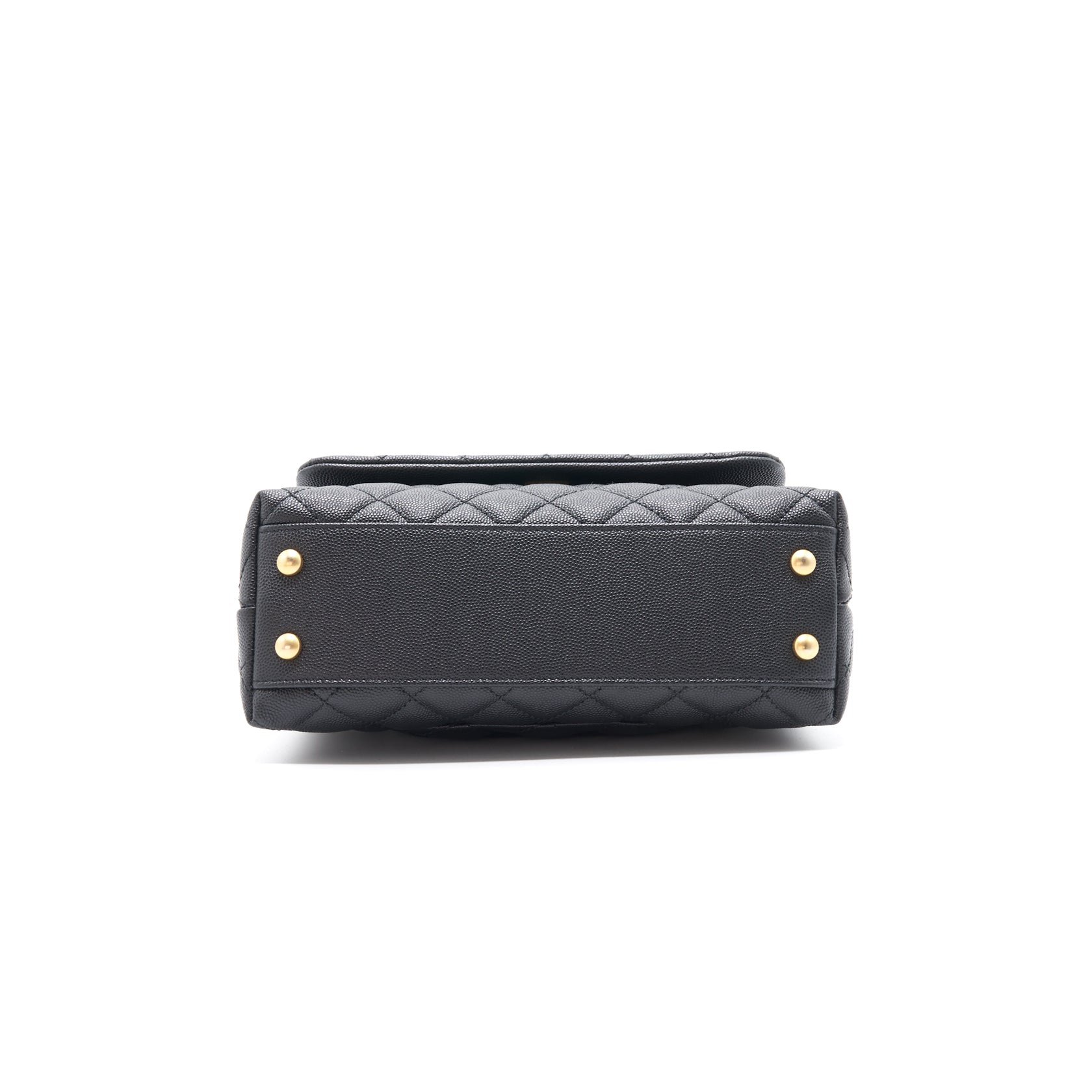 Chanel Caviar Quilted Mini Coco Handle Flap Black with