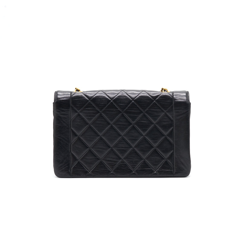 Chanel Medium Diana Bag black with 24K