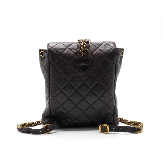Chanel Black Lambskin Classic Backpack Small