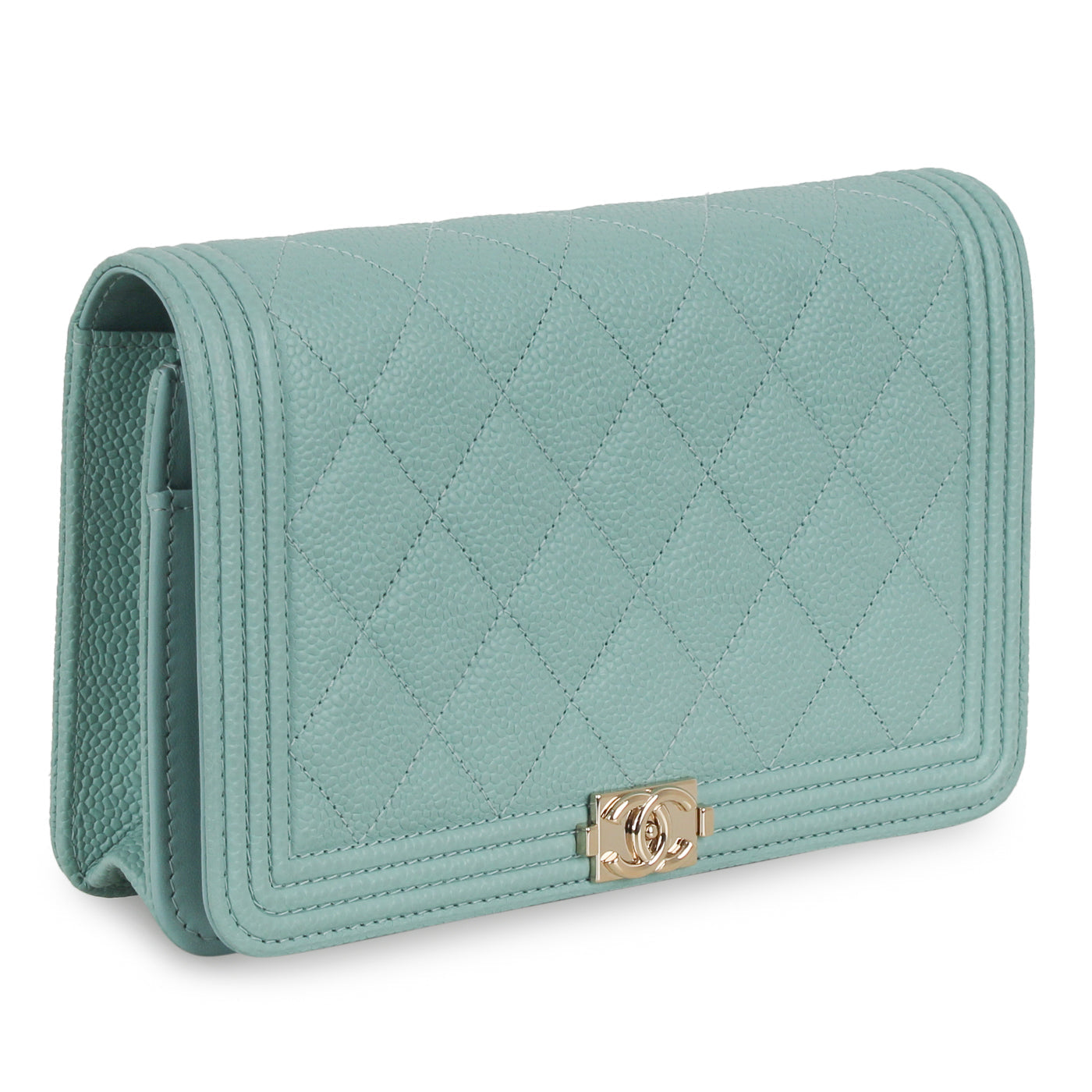 Chanel Boy WOC - Tiffany Blue Caviar