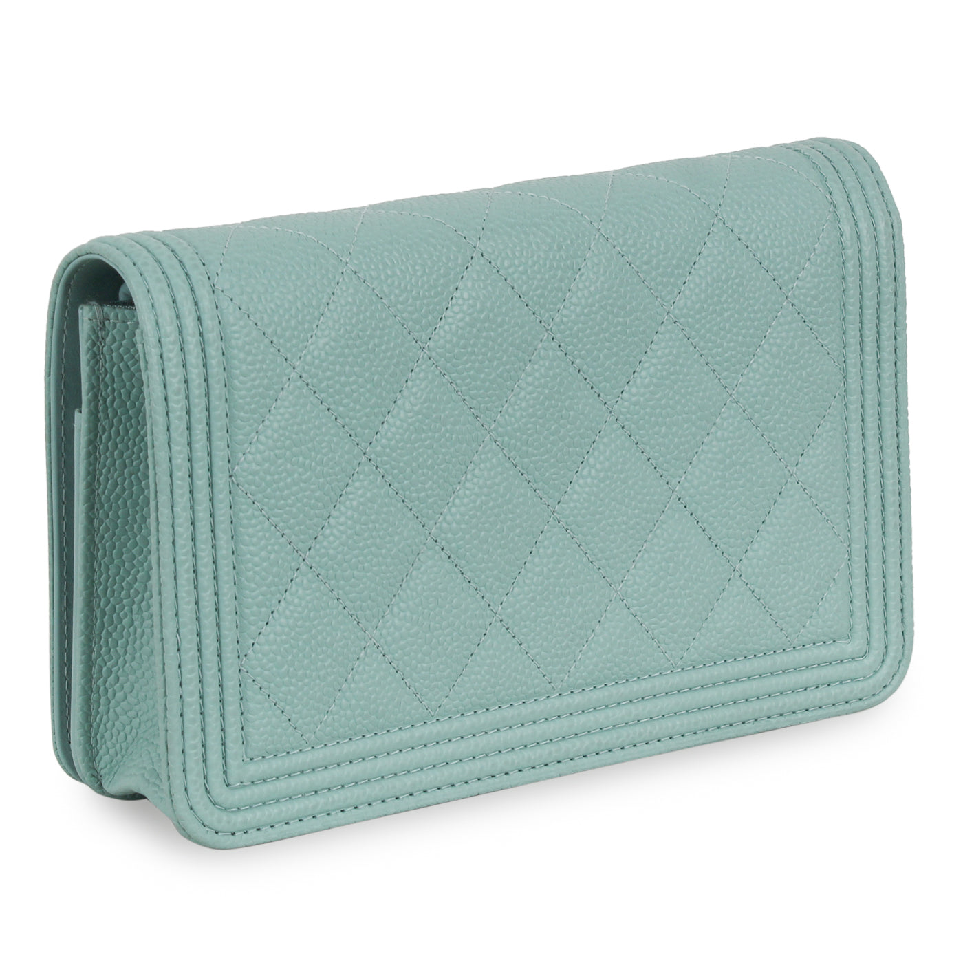 Chanel Boy WOC - Tiffany Blue Caviar