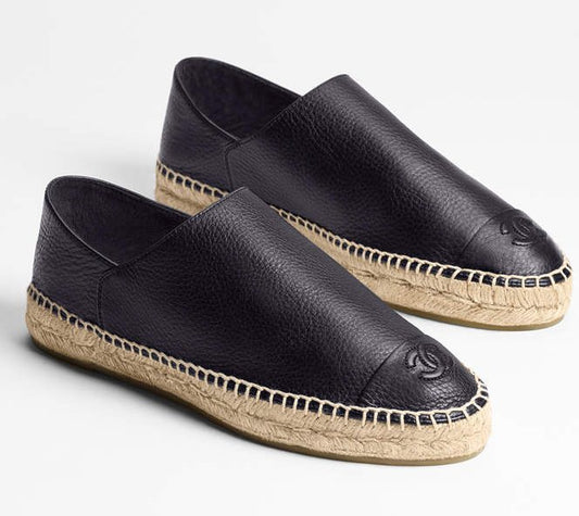 CHANEL CC CAMBON CALFSKIN LEATHER ESPADRILLES Handbag