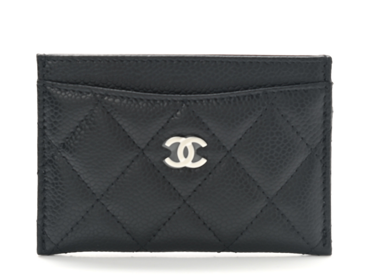CHANEL CAVIAR QUILTED LAMBSKIN CARD CASE Handbag
