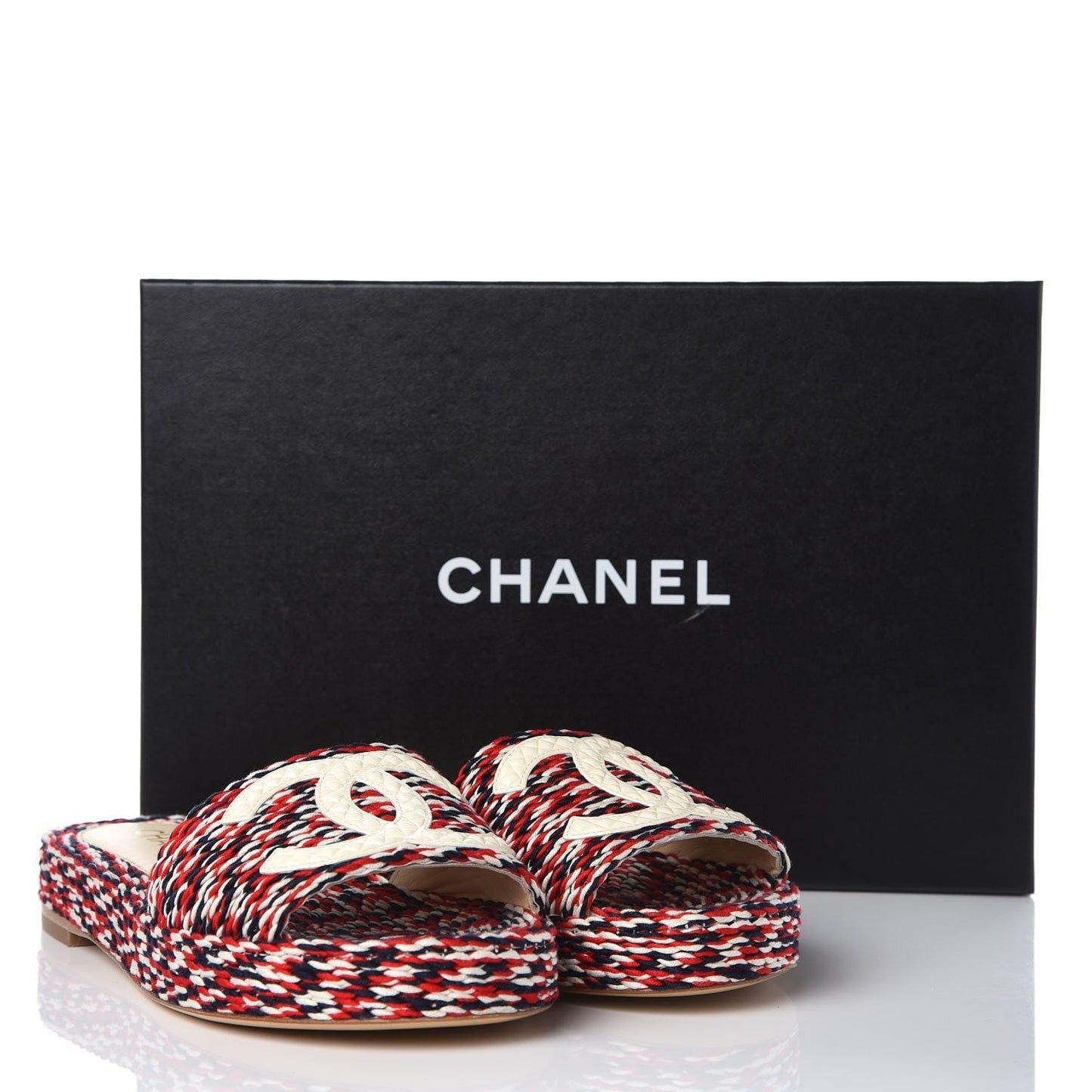 CHANEL CC CORD ESPADRILLE MULES Handbag
