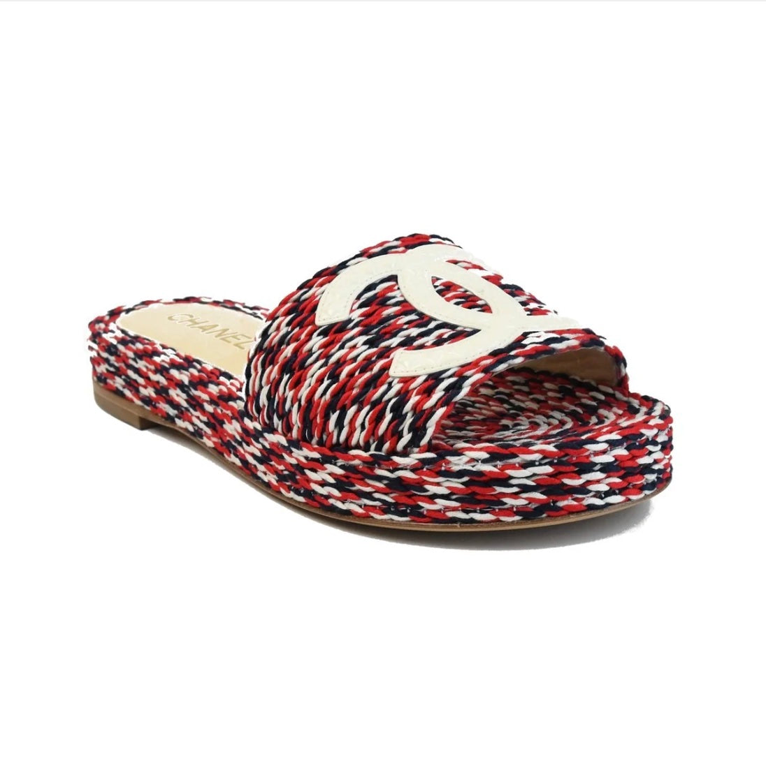CHANEL CC CORD ESPADRILLE MULES Handbag