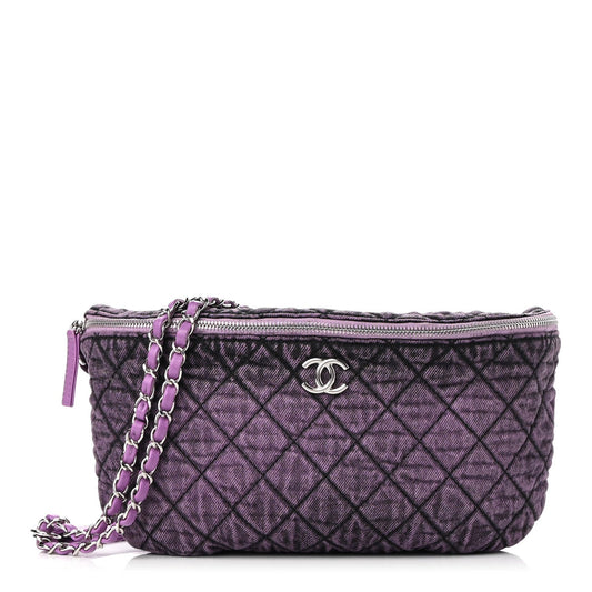 CHANEL QUILTED PRESSION WAIST BAG