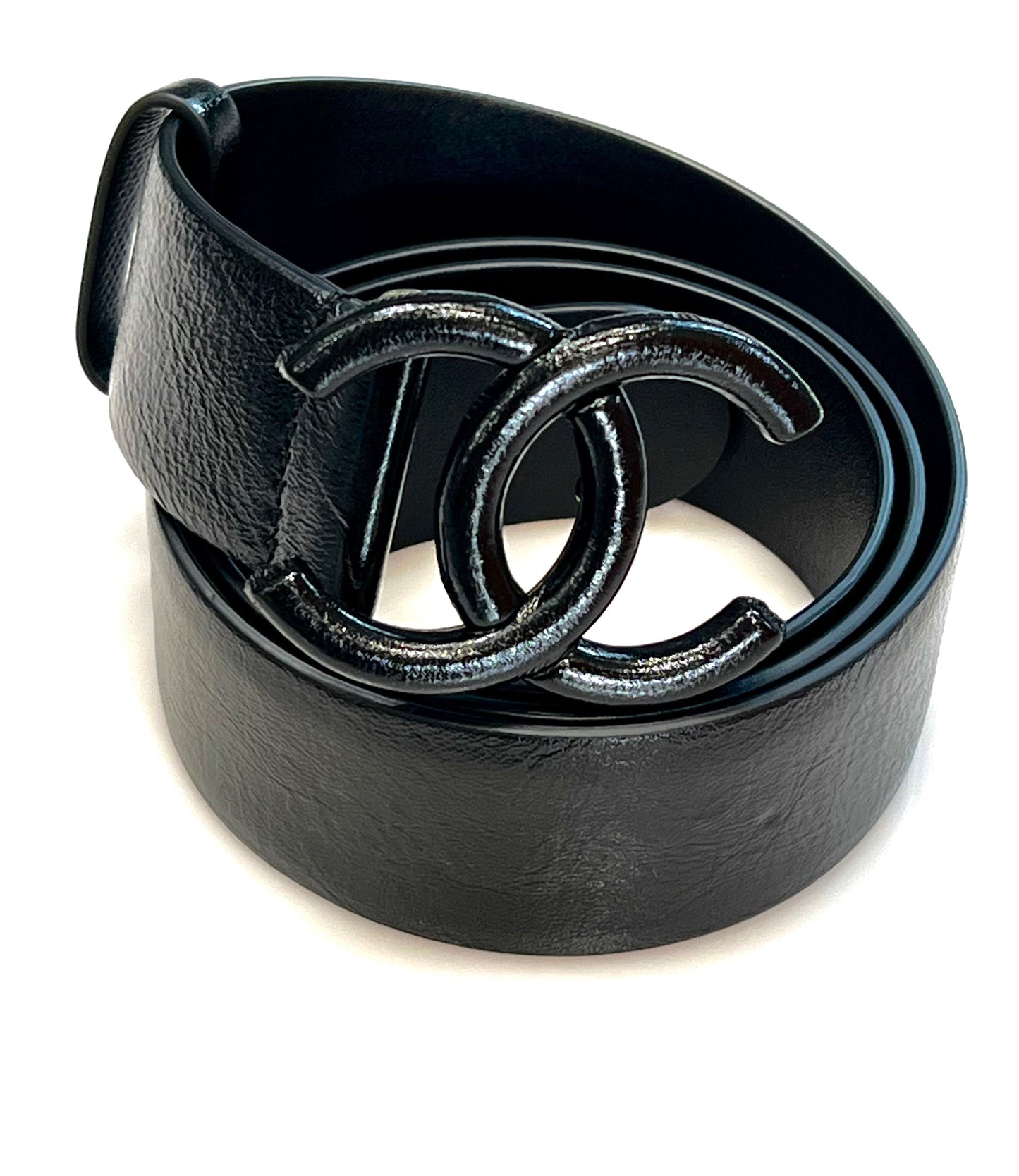 CHANEL INTERLOCKING CC LOGO LEATHER BELT Handbag