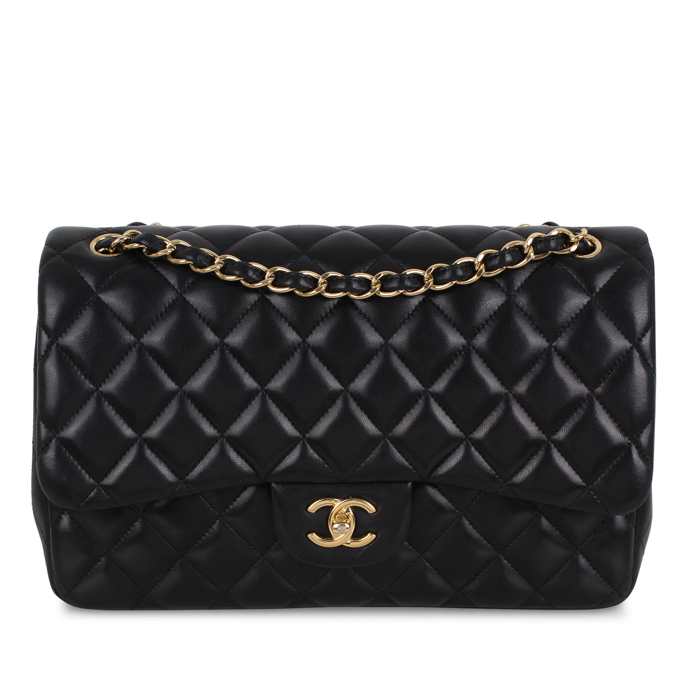 Chanel Classic Flap Bag - Black Jumbo