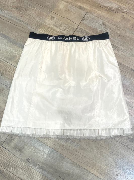 CHANEL LOGO WAIST SILK SKIRT Shoulder Bag