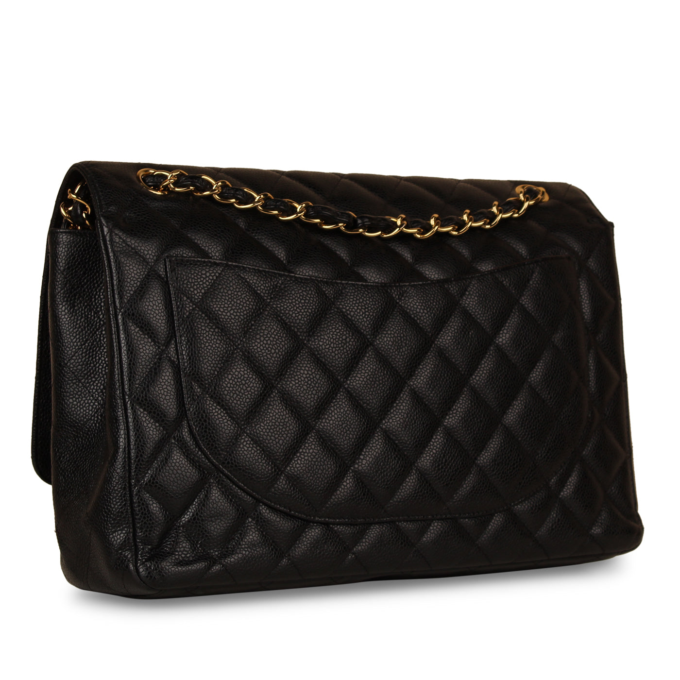 Chanel Classic Flap Bag - Black Maxi
