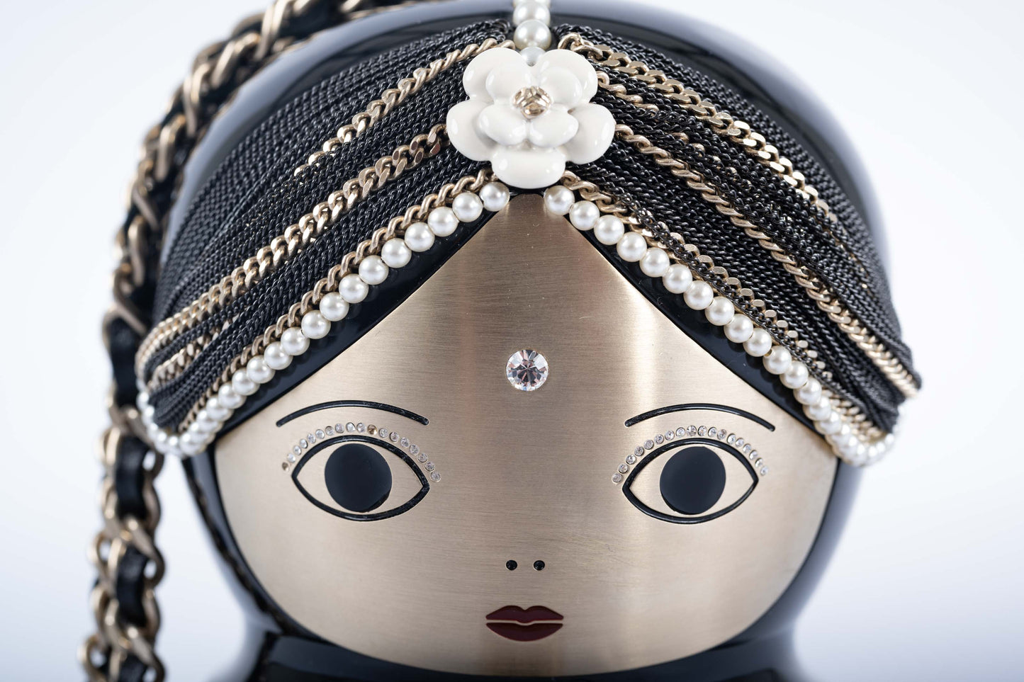 CHANEL -Bombay Black Lucite Métiers dArt Matryoshka Runway Bag
