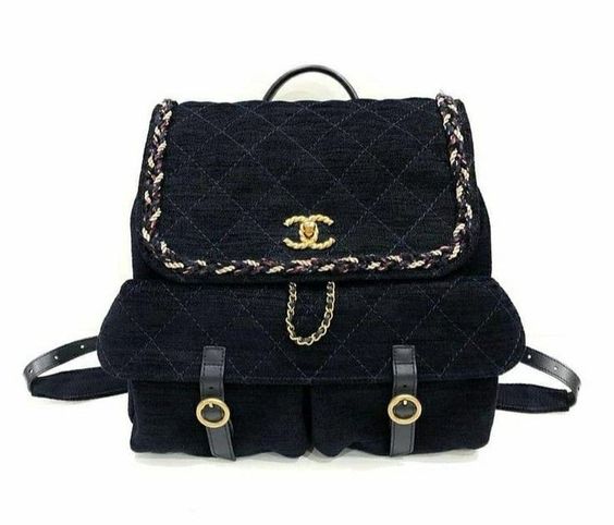 CHANEL RUE CAMBON WOOL VELVET IAN STROLL BACKPACK
