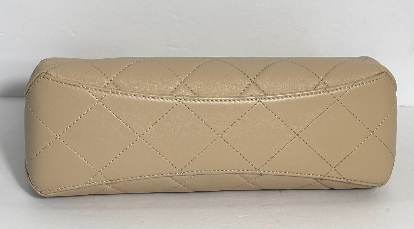 CHANEL CC GHW 25 PEARL HANDLE SHOPPING BAG