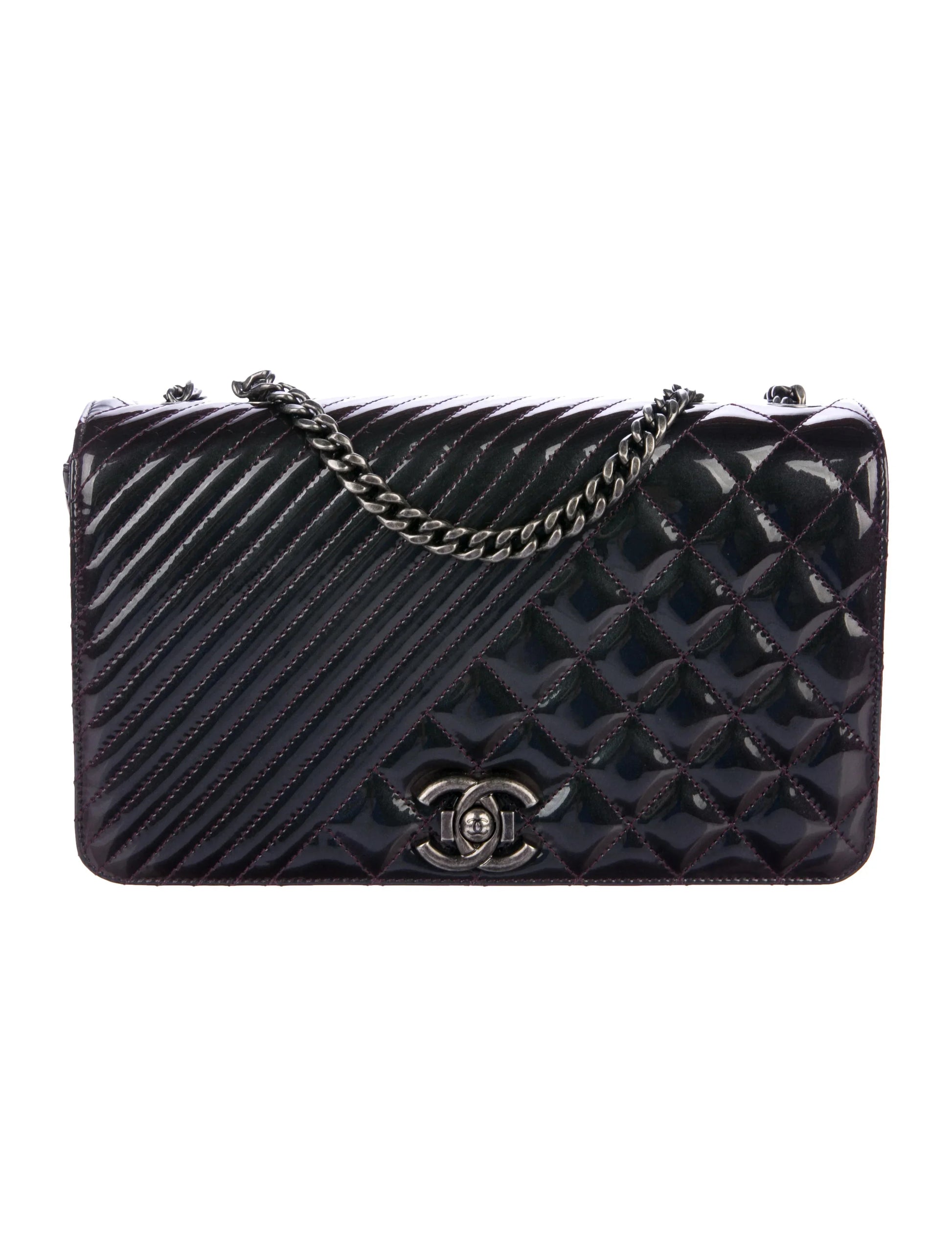 CHANEL MEDIUM FLAP BLACK LEATHER BAG