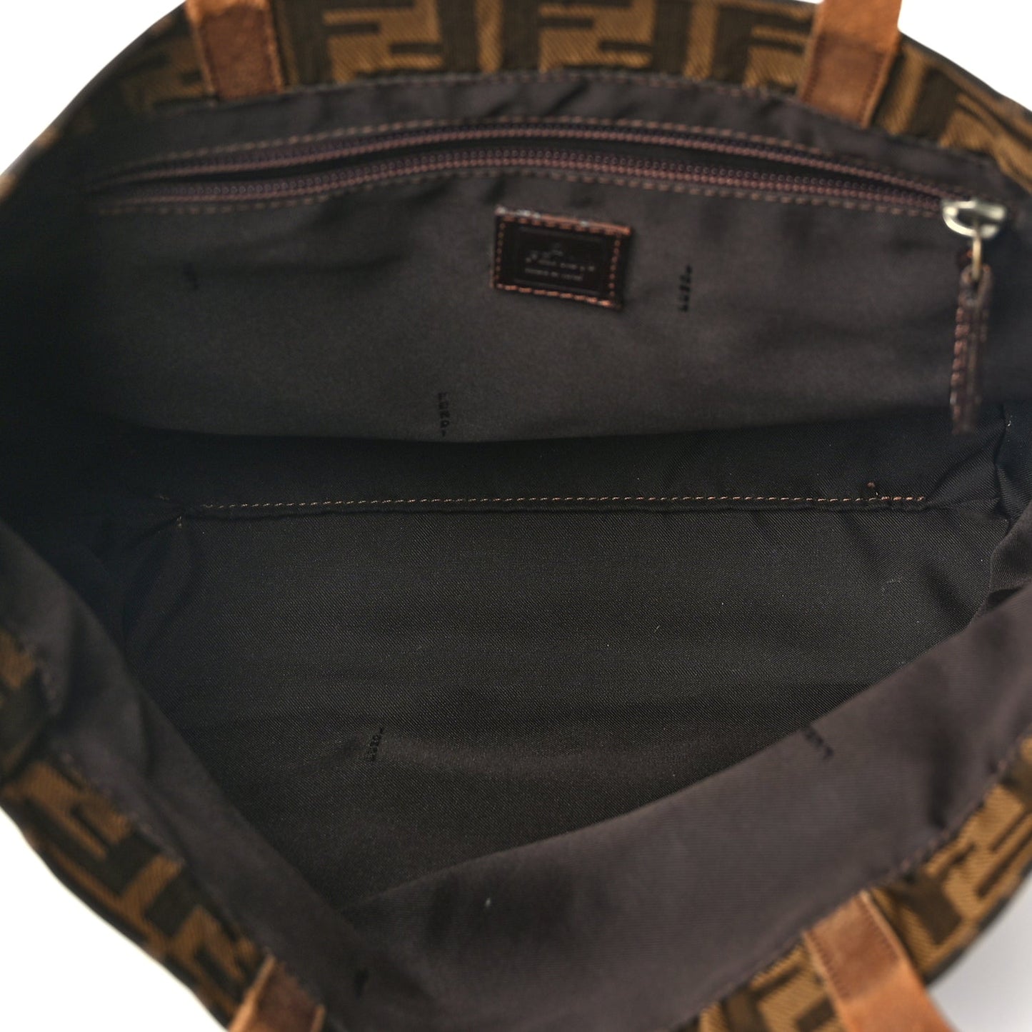 Fendi Zucca Small Tote Tobacco Tobacco