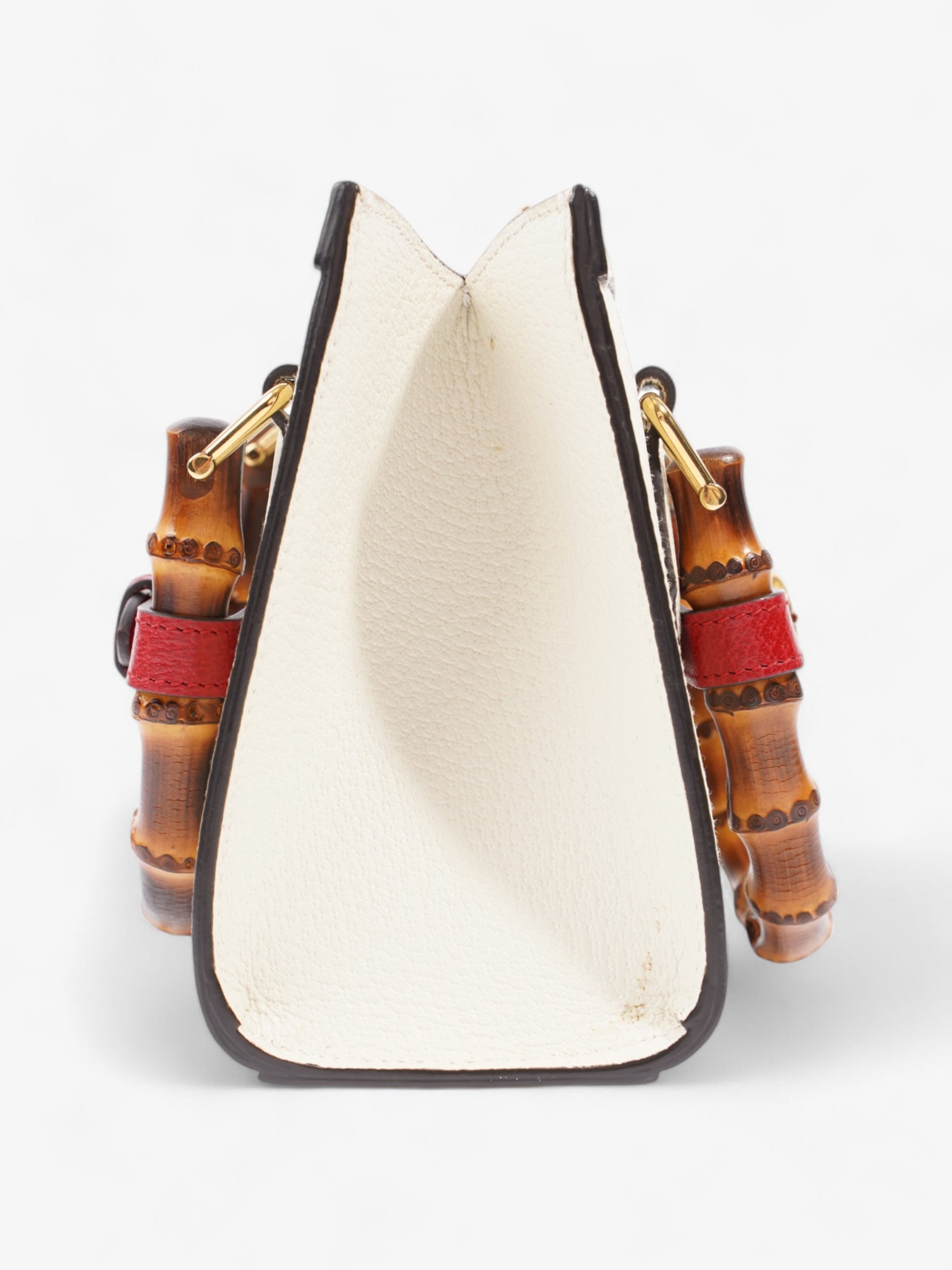 Gucci Diana Mini Tote Cream Leather