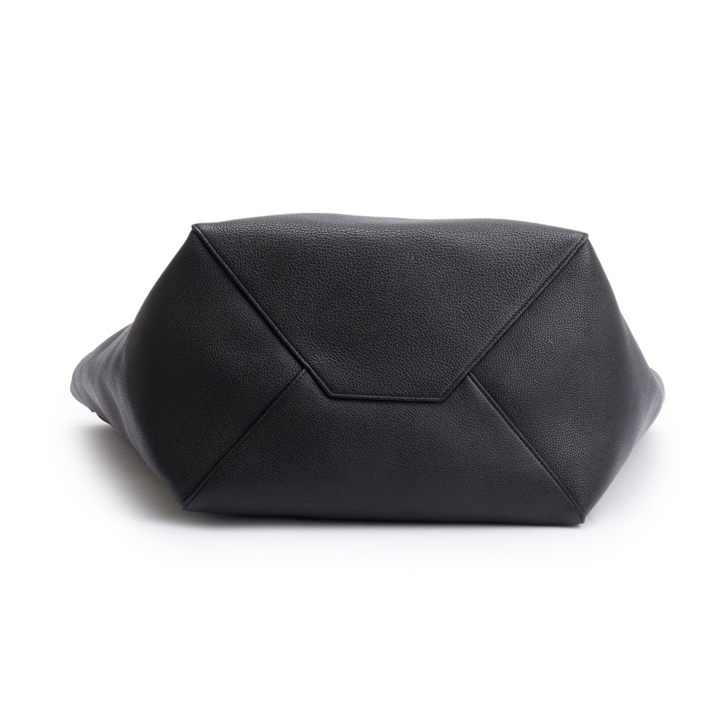 Celine 2020 Black Soft Grained Calfskin Medium Cabas Phantom Tote