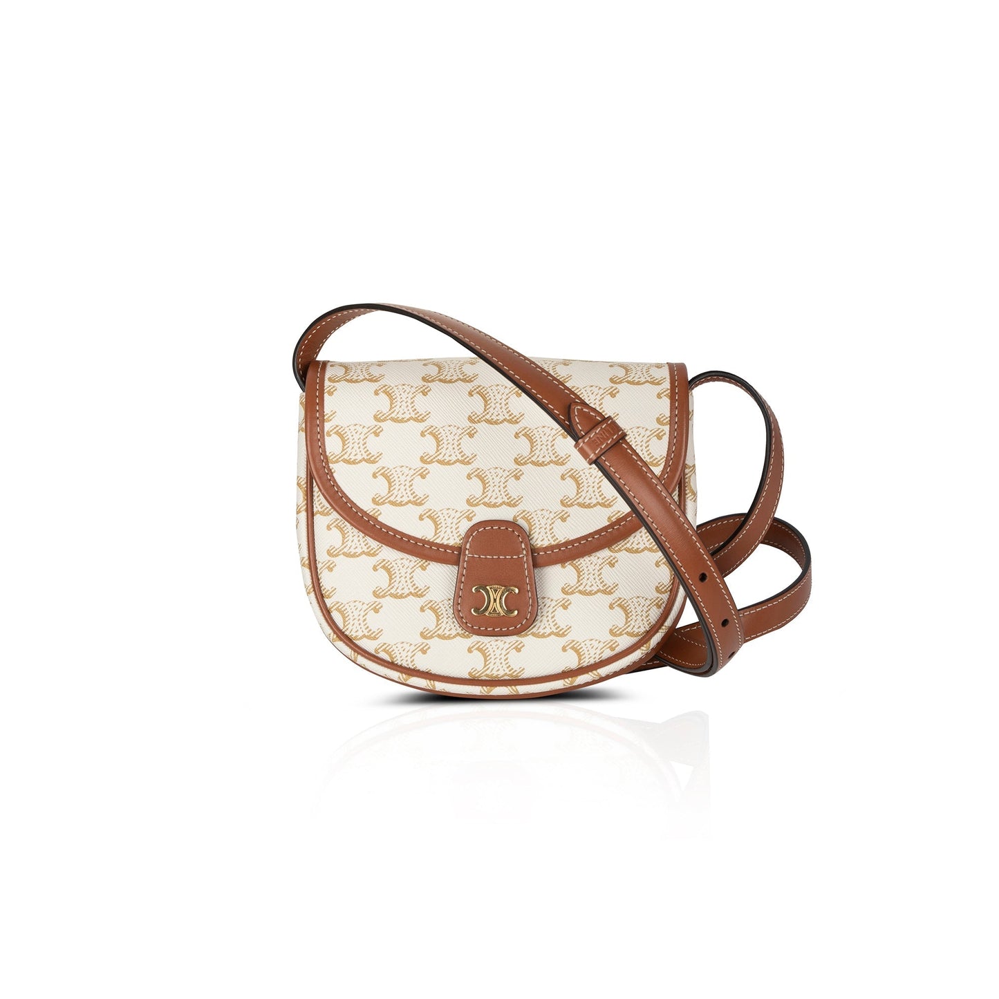 Celine 2021 Triomphe Canvas Mini Besace Crossbody Bag