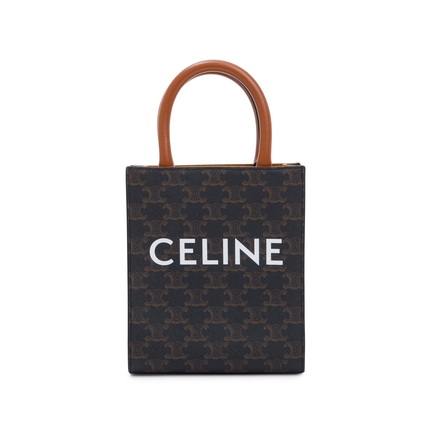 Celine 2021 Triomphe Canvas Mini Vertical Cabas Tote
