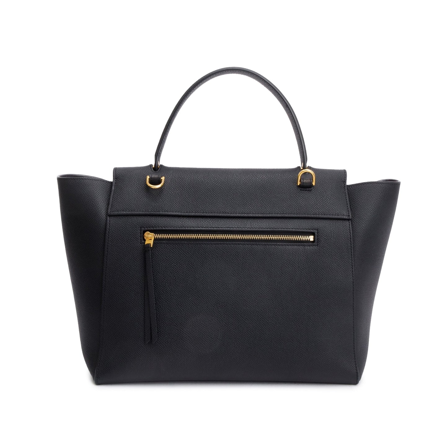 Celine Black Grained Calfskin Leather Mini Belt Bag