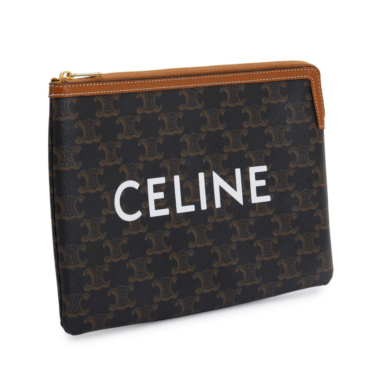 Celine Brown Triomphe Small Pouch