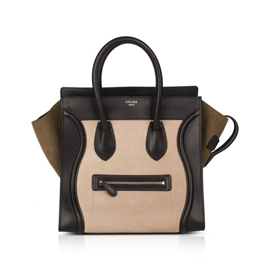 Celine Tricolor Mini Luggage Tote