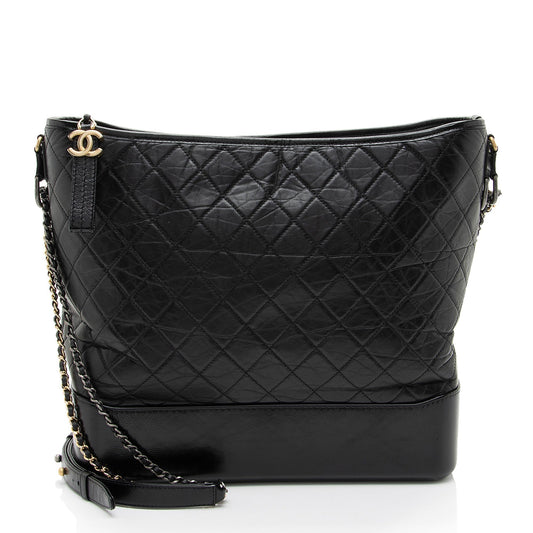 Chanel Aged Calfskin Gabrielle Maxi Hobo (SHF-oCMkLw) Shoulder Bag