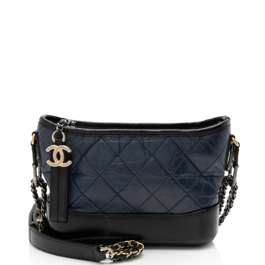 Chanel Aged Calfskin Gabrielle Small Hobo (SHF-HRtG2w) Shoulder Bag