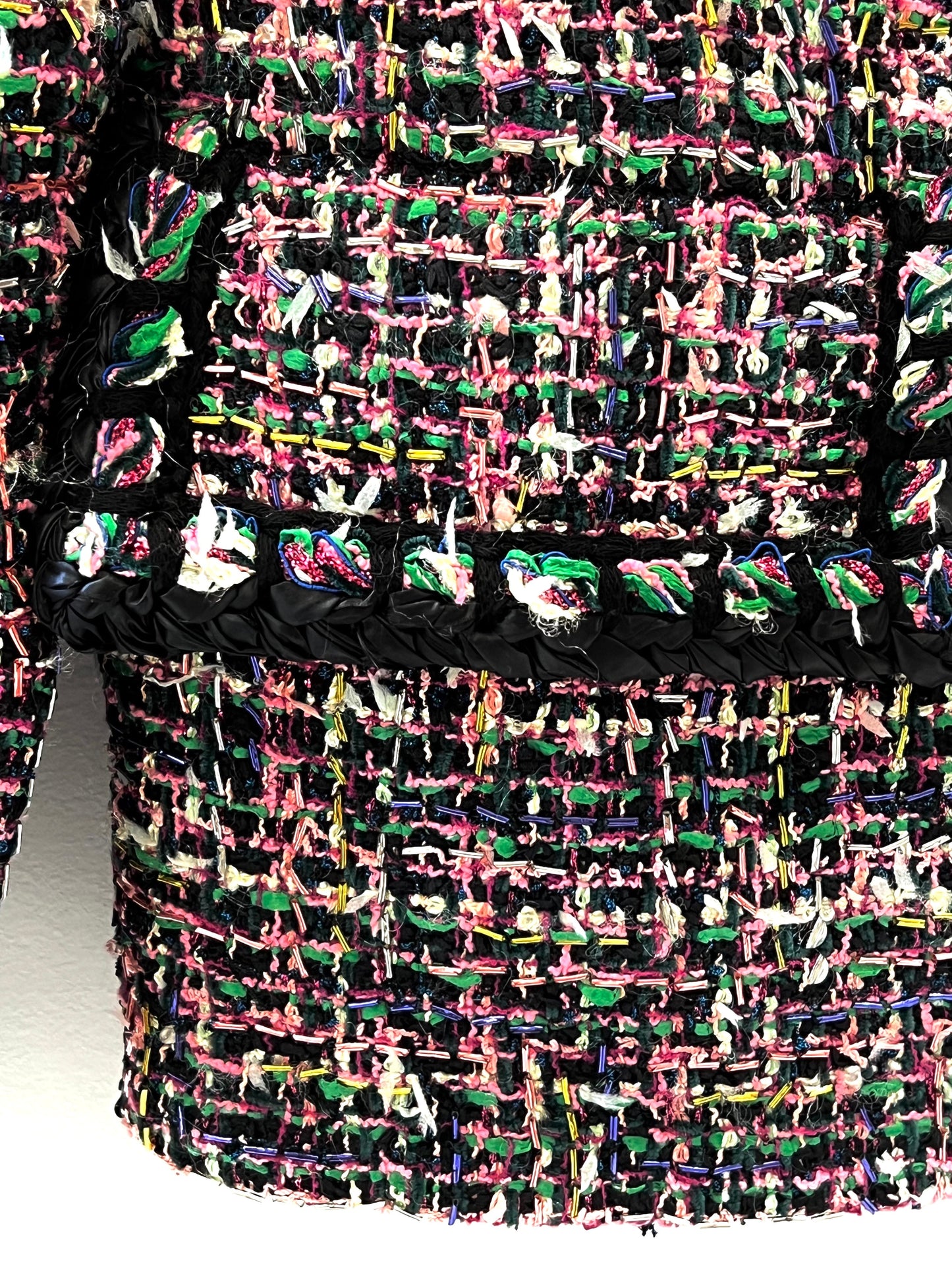 CHANEL BLACK MULTICOLOR TWEED TIMELESS JACKET Handbag