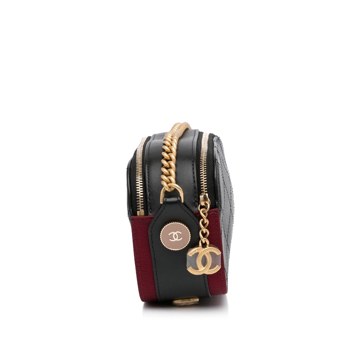 Chanel Button Up Double Zip Camera Bag SHG 9ts5t9