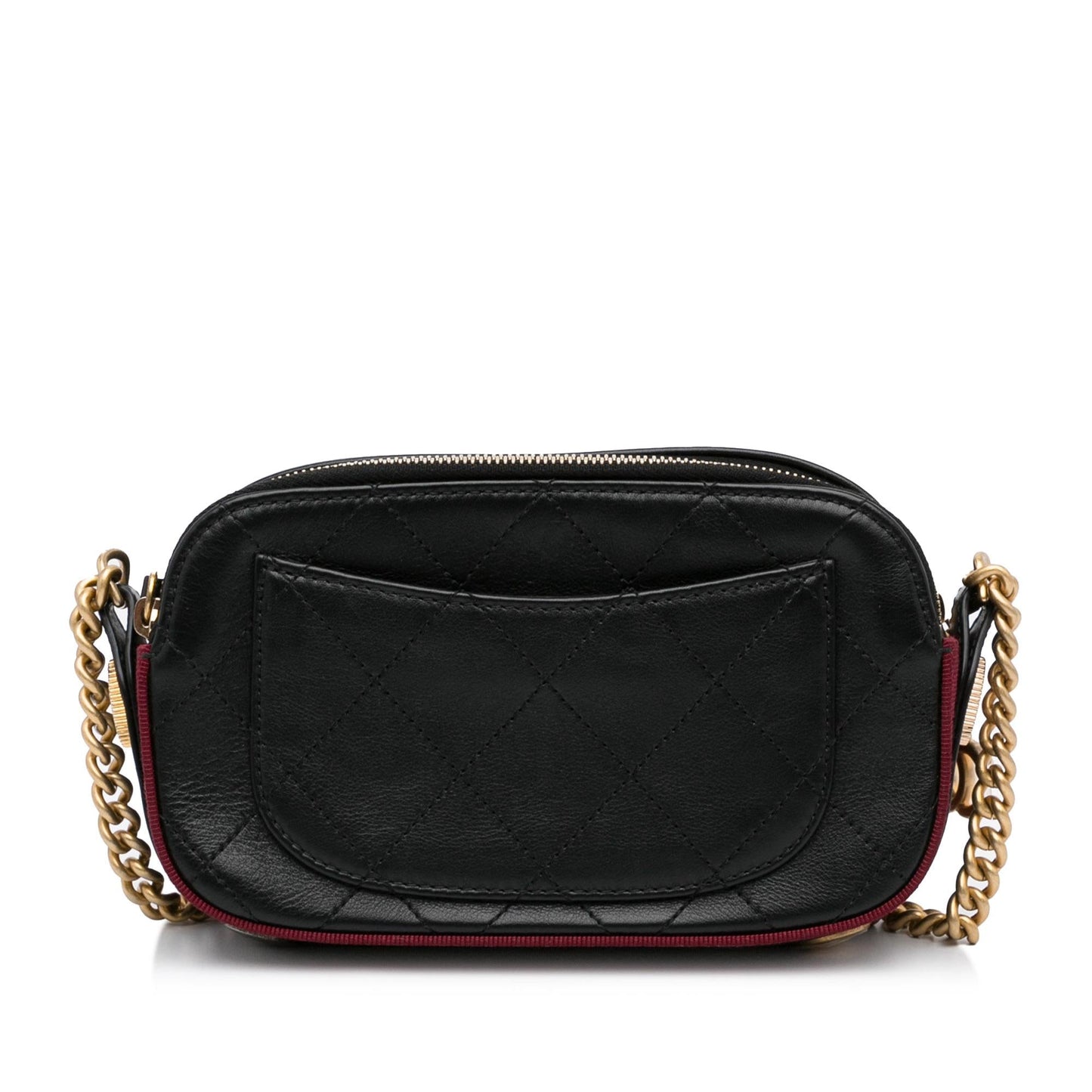 Chanel Button Up Double Zip Camera Bag SHG 9ts5t9