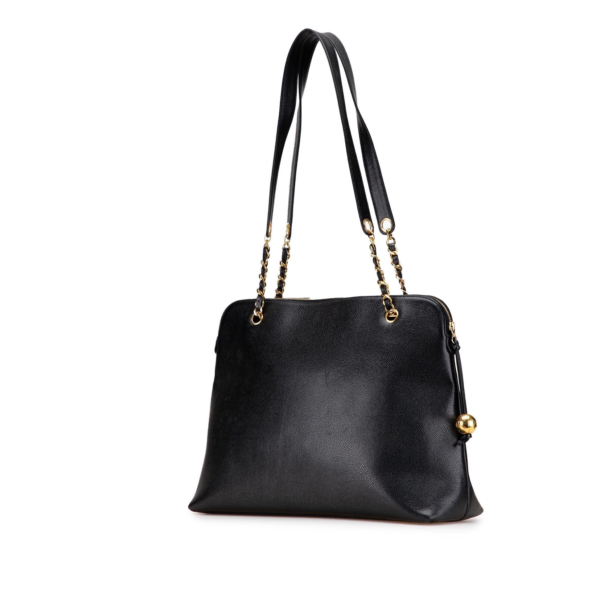 Chanel CC Caviar Chain Tote