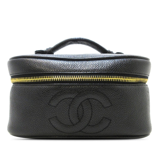 Chanel CC Caviar Vanity Case (SHG-rqWoBB) Handbag