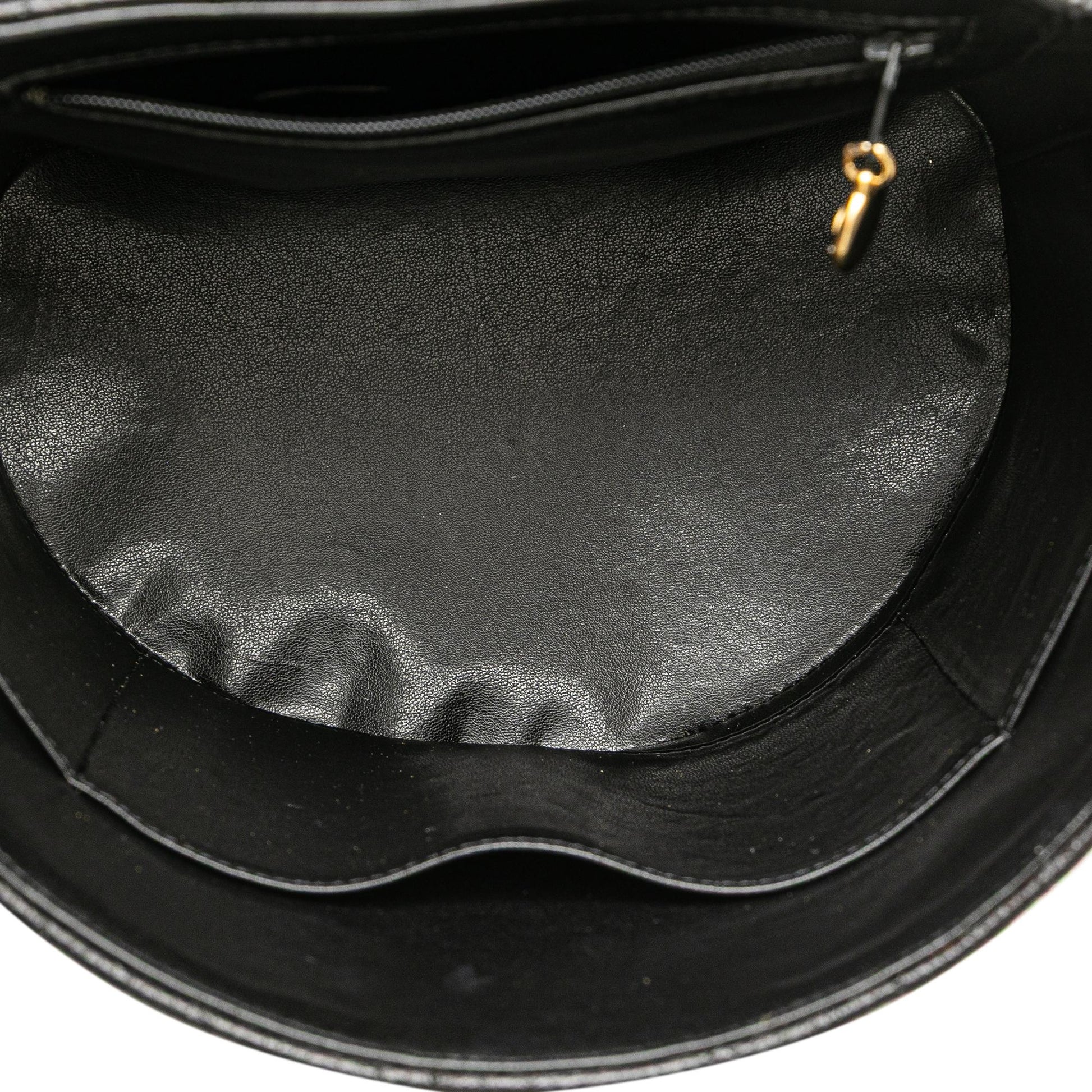Chanel CC Chevron Caviar Turnlock Vanity Bag