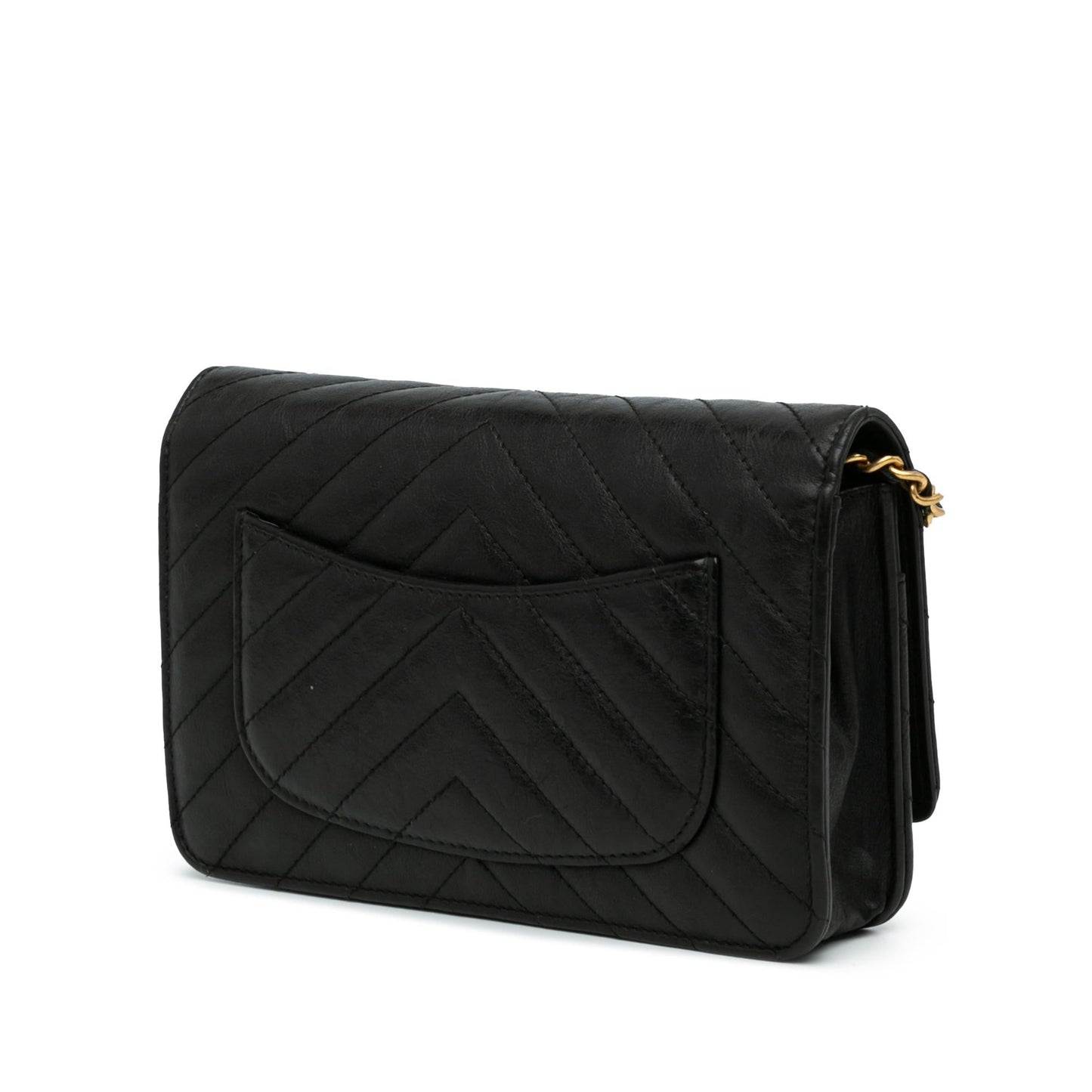 Chanel CC Chevron Lambskin Wallet On Chain (SHG-68tvq5) Crossbody