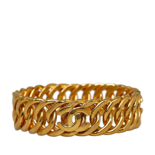 Chanel CC Gold-Tone Bangle (SHG-04KbRw) Handbag