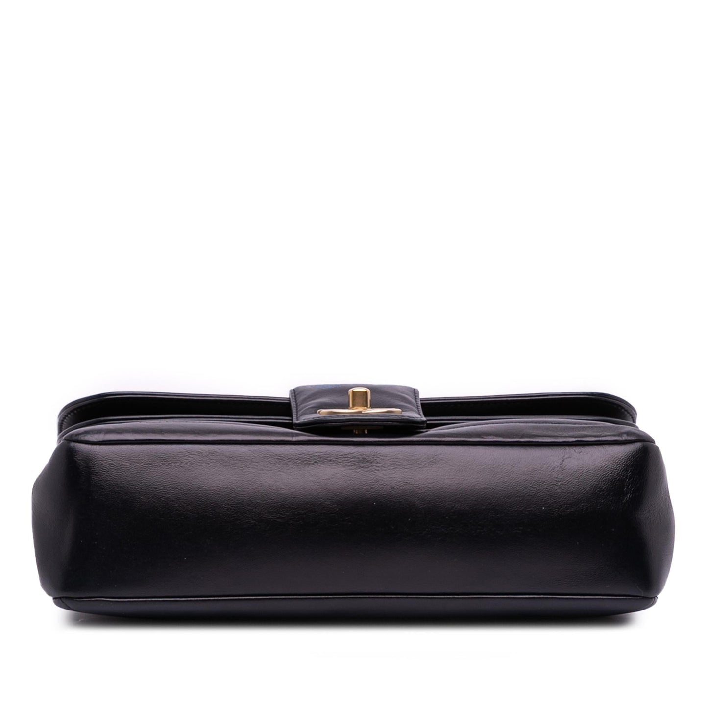 Chanel CC Horizontal Quilted Lambskin Double Flap