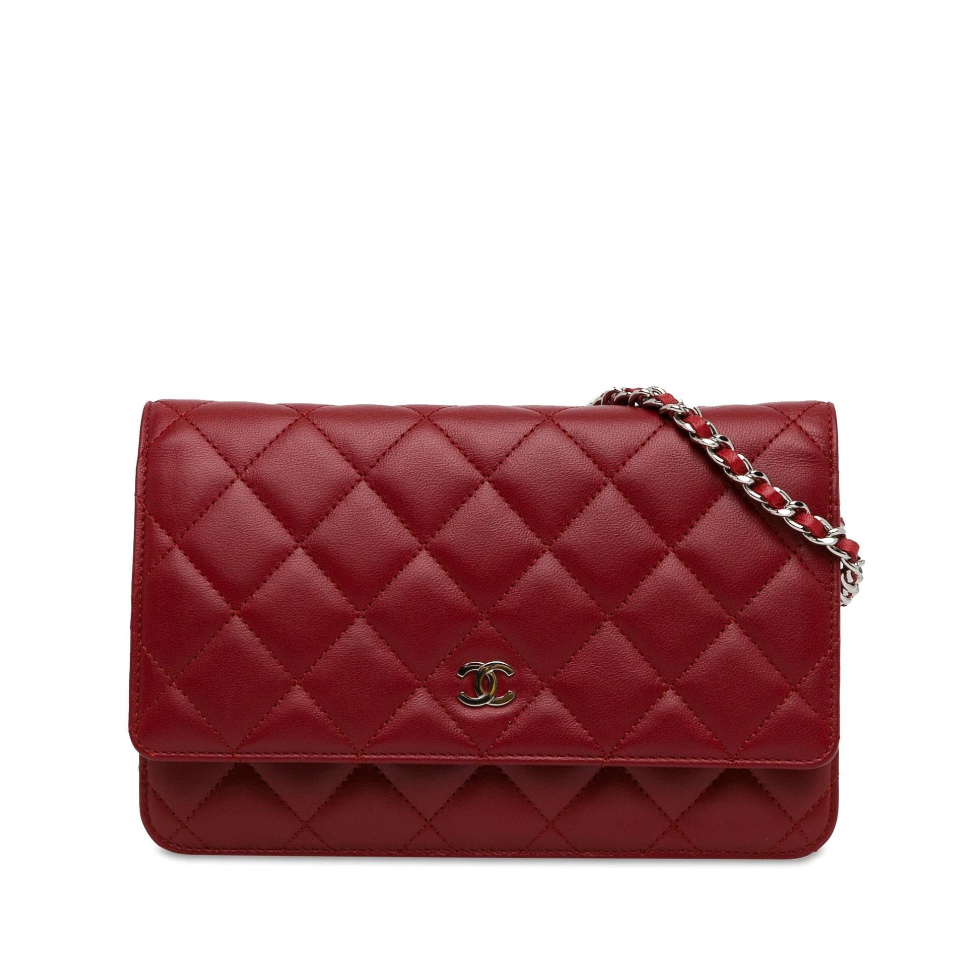 Chanel CC Lambskin Wallet on Chain (SHG-nOOcvI) Crossbody
