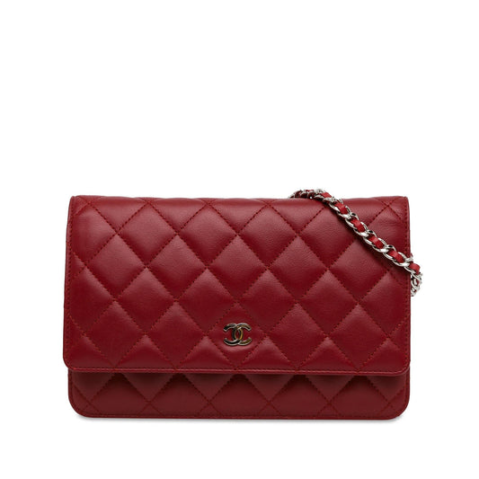 Chanel CC Lambskin Wallet on Chain (SHG-nOOcvI) Crossbody