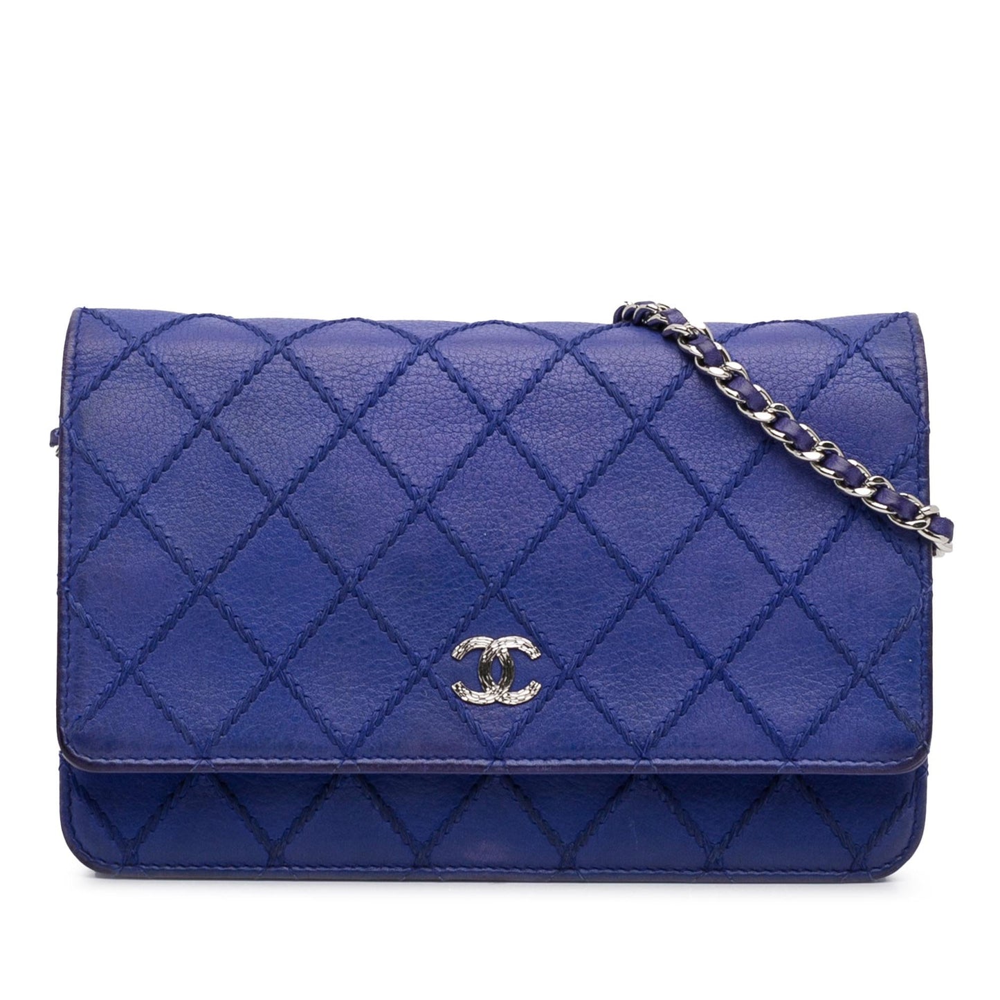 Chanel CC Lambskin Wild Stitch Wallet on Chain (SHG-IF20c2) Crossbody