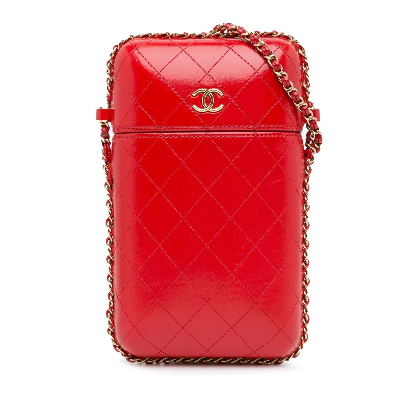 Chanel CC Quilted Calfskin Chain Around Phone Holder (SHG-t9r9NM) Crossbody