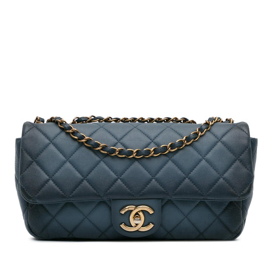 Chanel CC Quilted Calfskin Ombre Flap (SHG-mJHtHE) Shoulder Bag