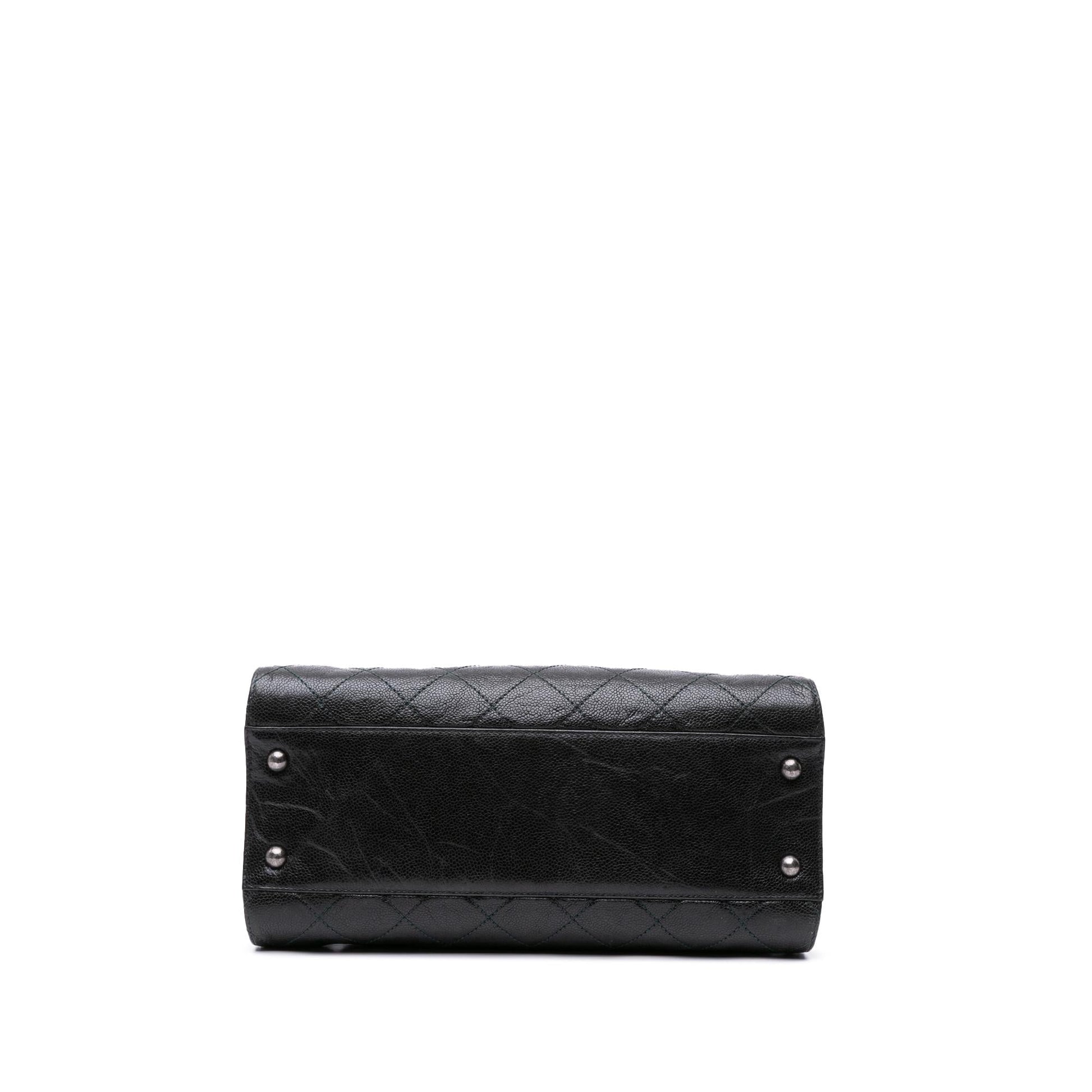 Chanel CC Quilted Crumpled Caviar Crave Tote