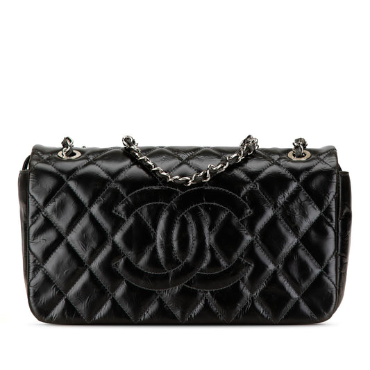 Chanel CC Quilted Glazed Calfskin Flap (SHG-16f7wX) Shoulder Bag
